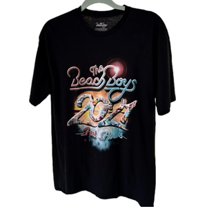 Beach Boys 2021 Feel Flows World Tour Shirt Size Large Black EUC
